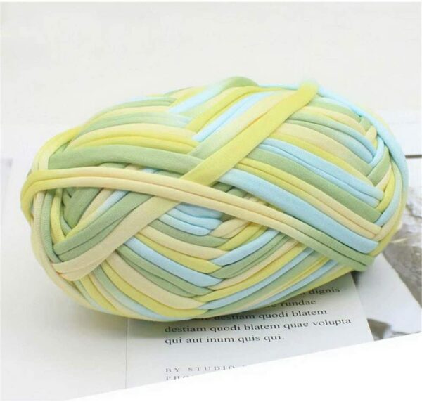 yellow green fabric yarn